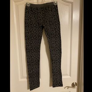 Leopard Fleece Lined Leggings